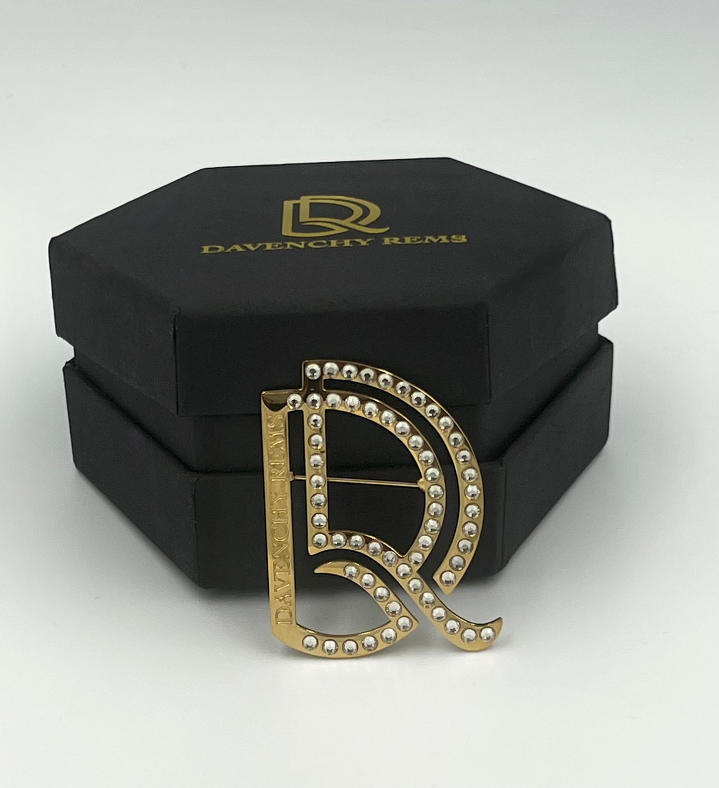 DR Rhinestone brooch