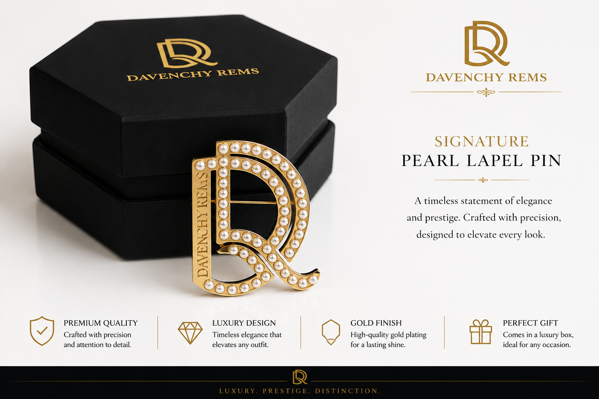 DR SIGNATURE PEARL BROOCHES