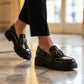 DR Black Loafers
