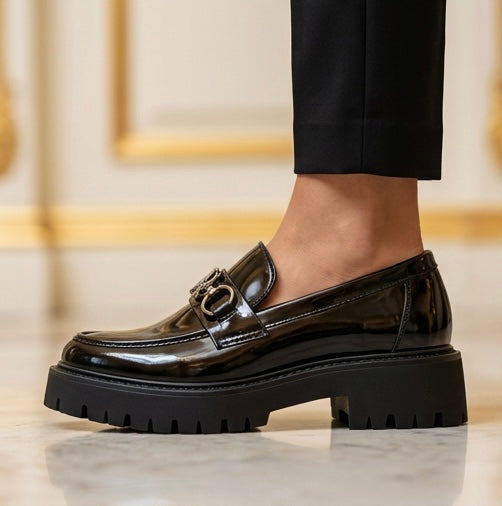 DR Black Loafers