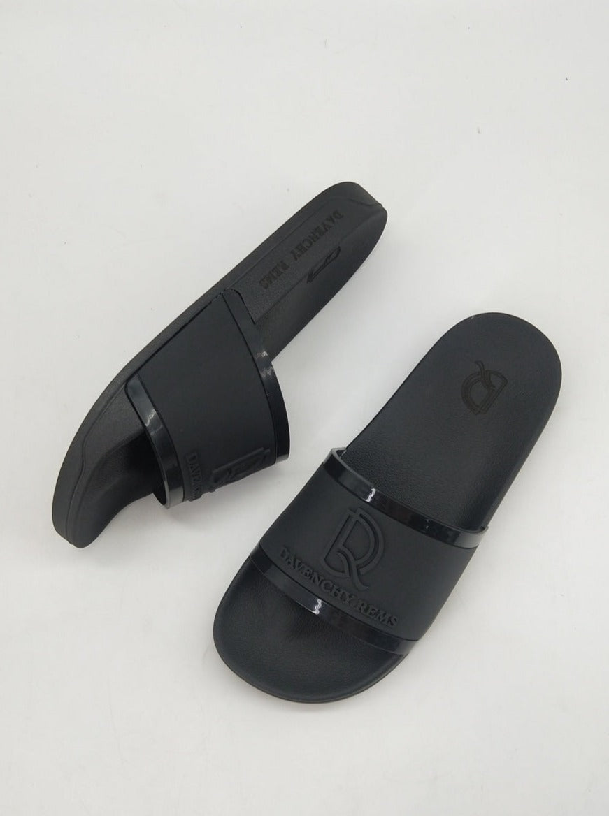 DR Black Slippers