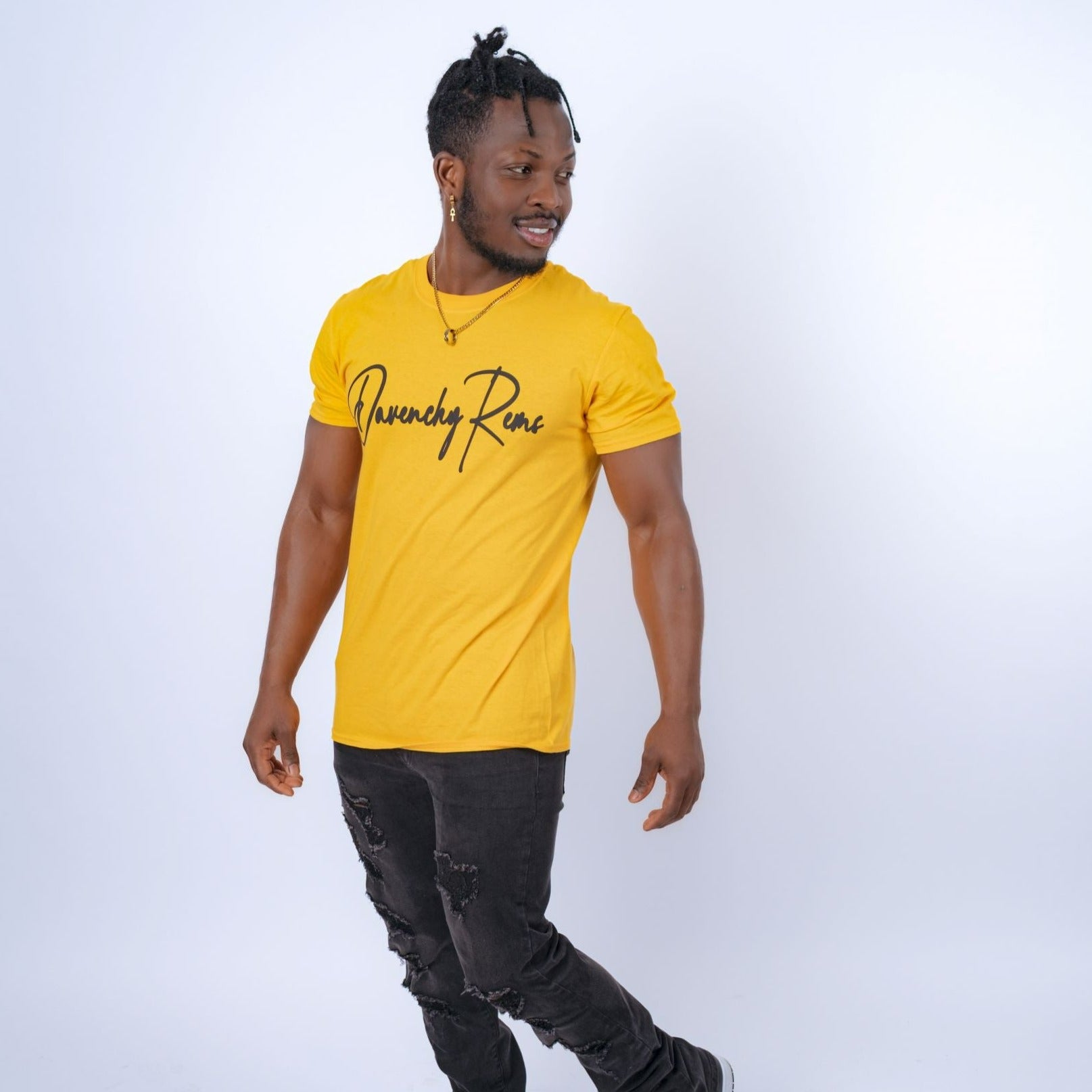DR Signature Yellow T-Shirt – Davenchy Rems